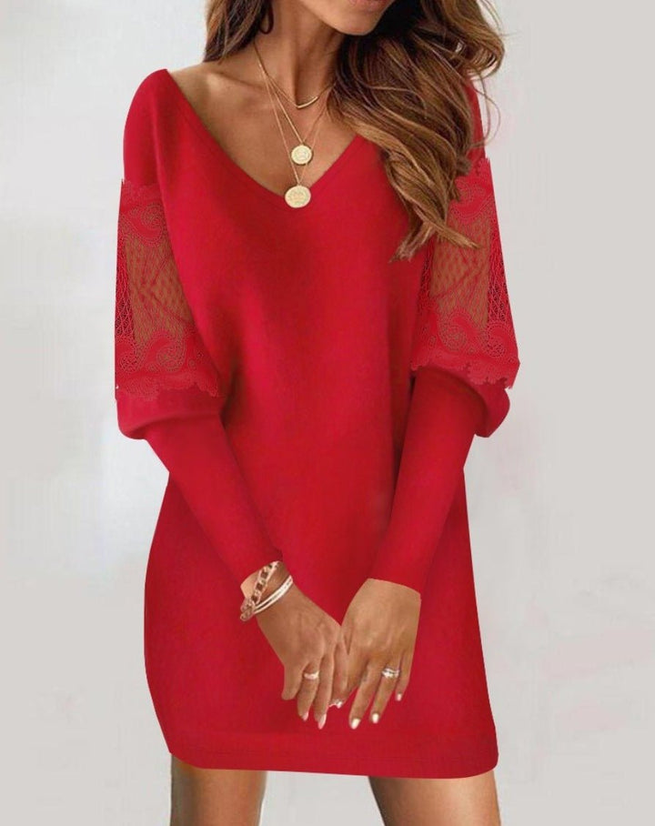 Alessia | Elegant Dress with Lace Sleeves