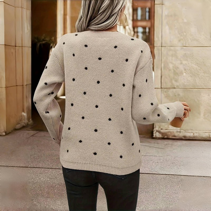 Clara | Maglia a maglie con piccoli pois
