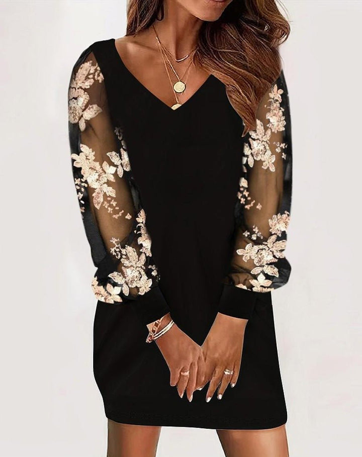 Alessia | Elegant Dress with Lace Sleeves