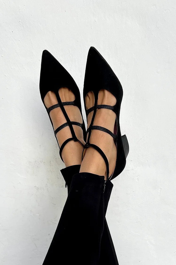 Giada - Décolleté a Punta Con Cinturini