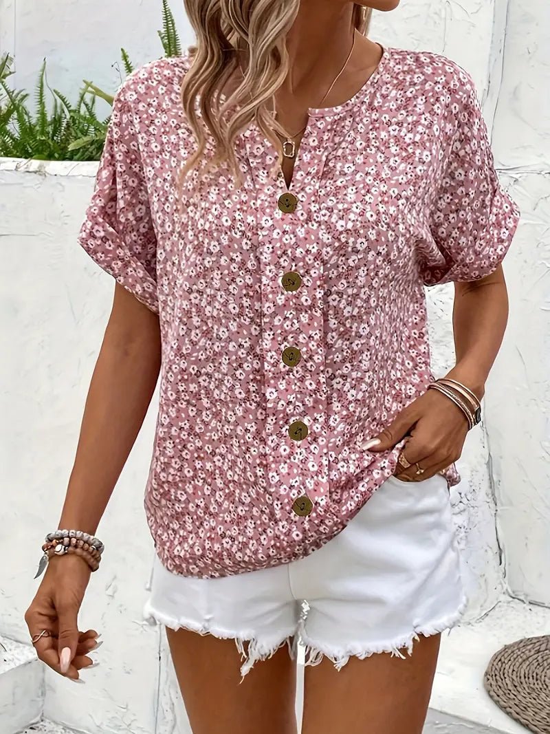 Jelena | Top floreale estivo chic