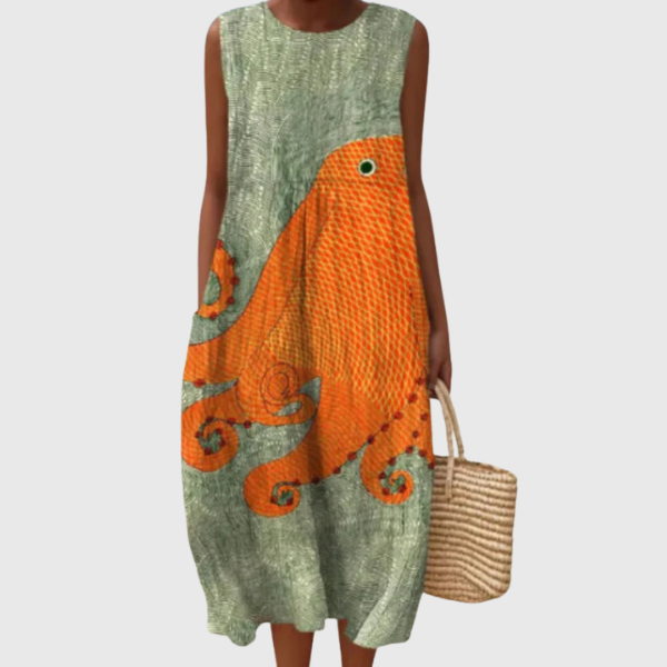 Tess | Oceanic Midi Dress