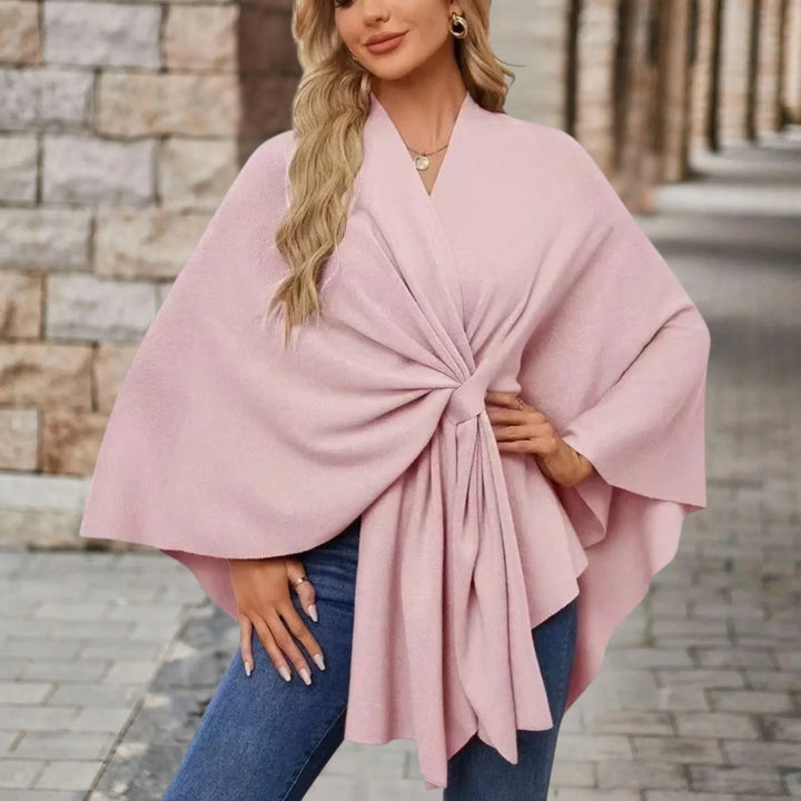 Yvette | Poncho Elegante con Drappeggio