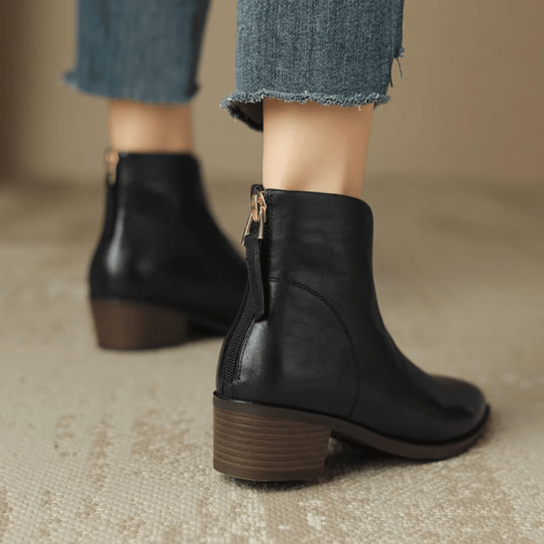 Camille | Stivaletti di Lusso con Tacco Basso