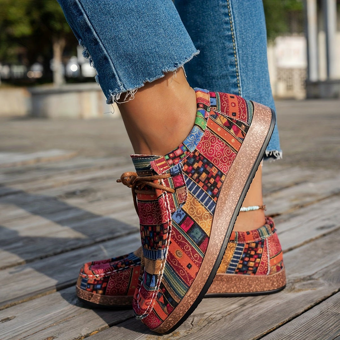 Aurora | Scarpe rétro colorate da donna