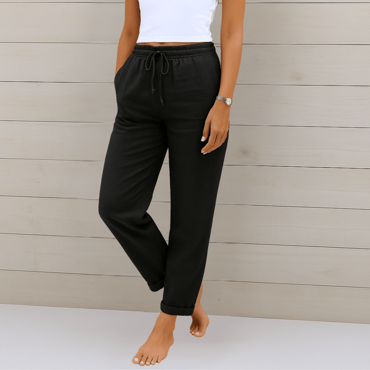 Susy | Premium Breathable Linen Stretch Trousers