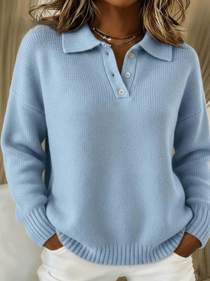 Olivia | Soft Polo Neck Sweater