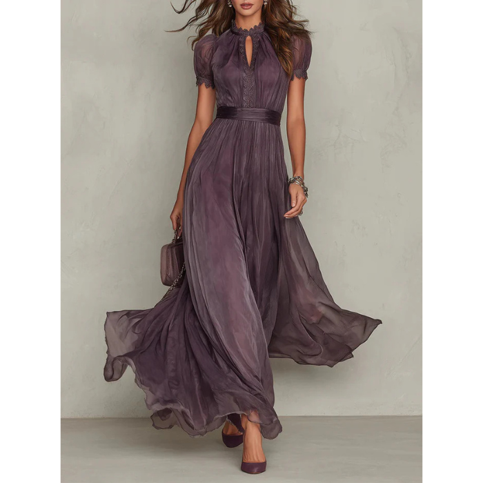 Ashley | Abito lungo vintage in chiffon