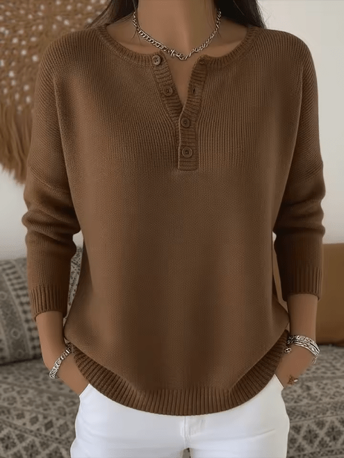 Vera | Elegant Shirt with Buttoned Neckline