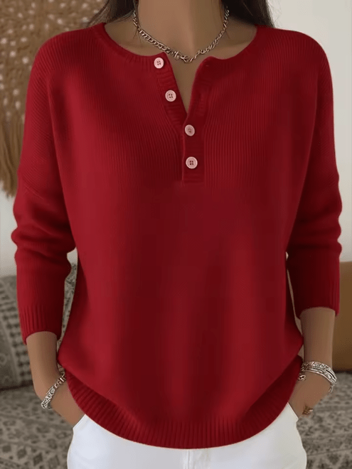 Vera | Elegant Shirt with Buttoned Neckline