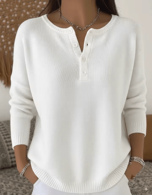 Vera | Elegant Shirt with Buttoned Neckline