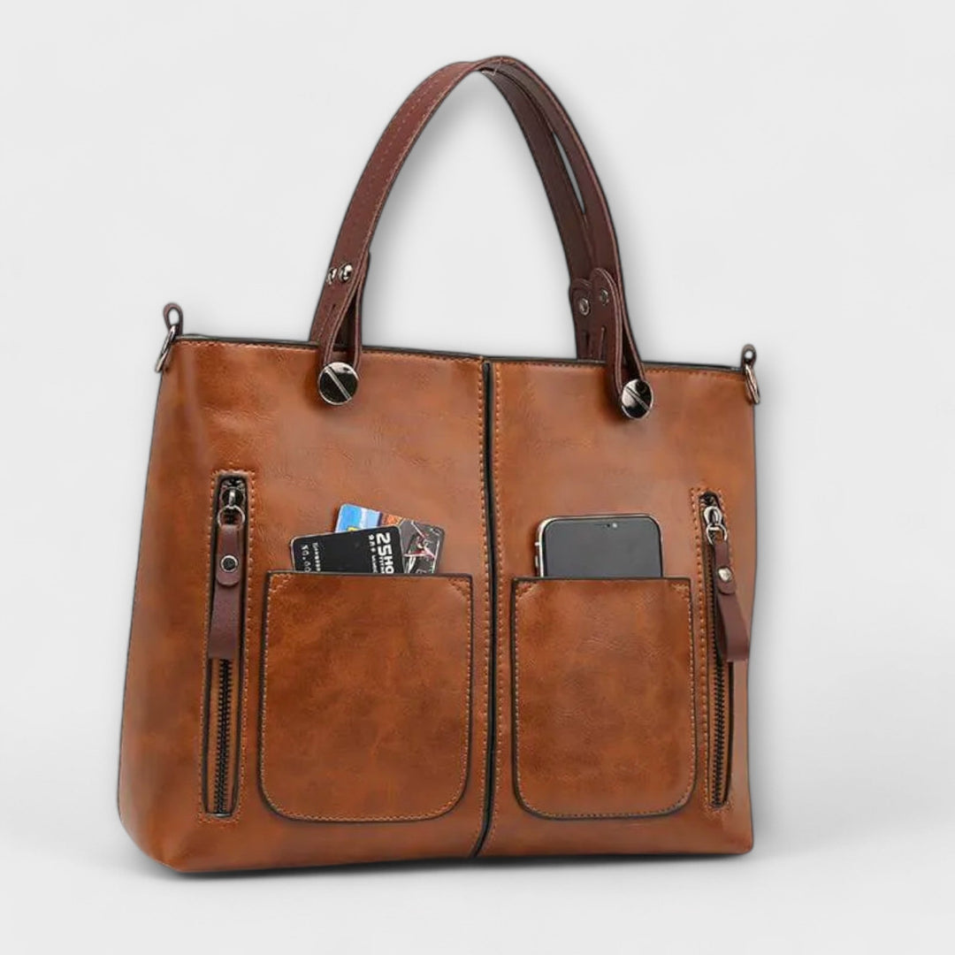 Serenya | elegant and spacious leather bag