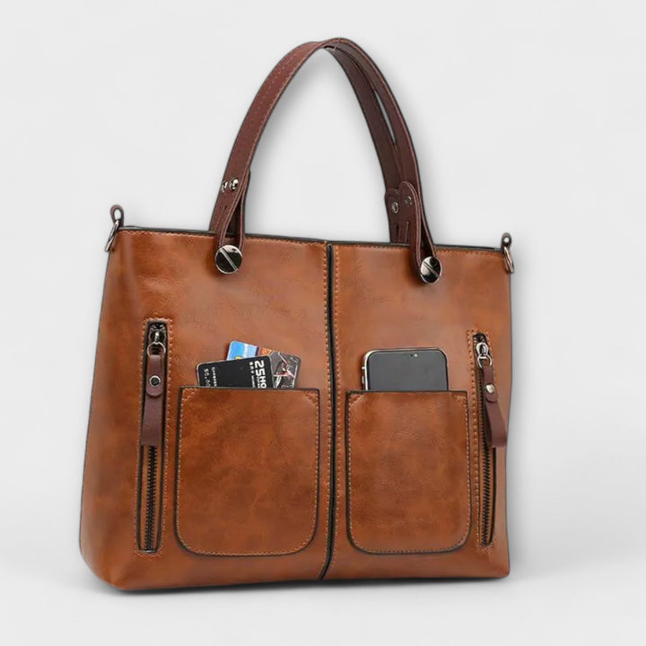 Serenya | elegant and spacious leather bag