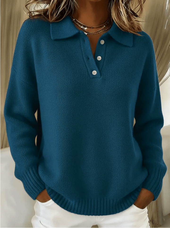 Olivia | Soft Polo Neck Sweater