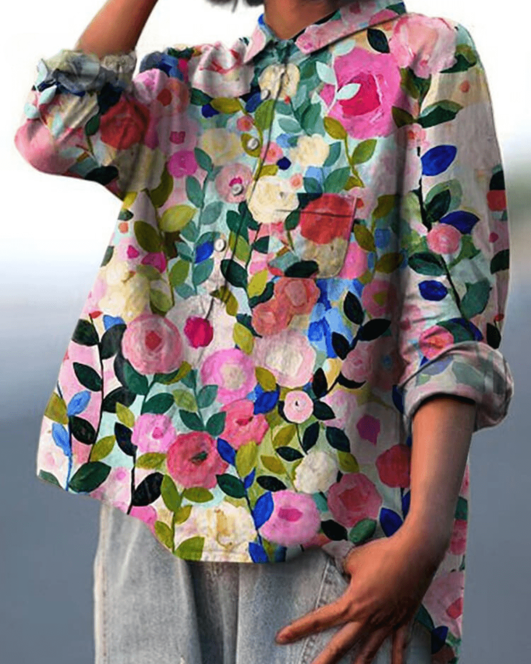 Lila | Blusa Floreale Elegante