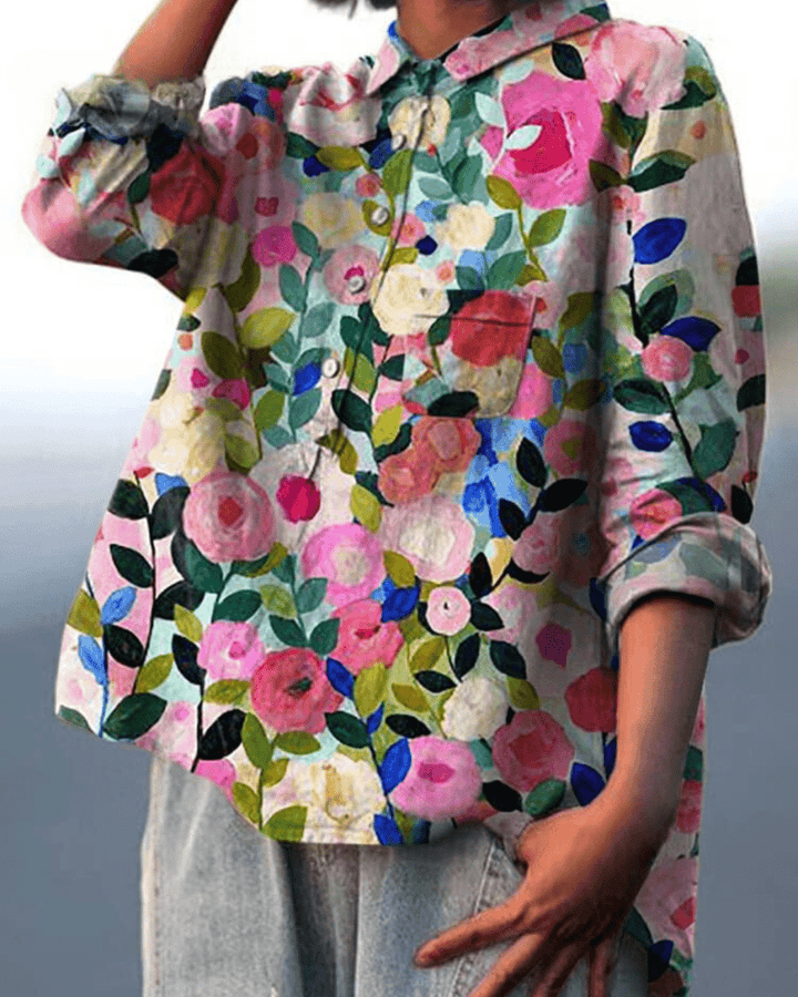 Lila | Blusa Floreale Elegante