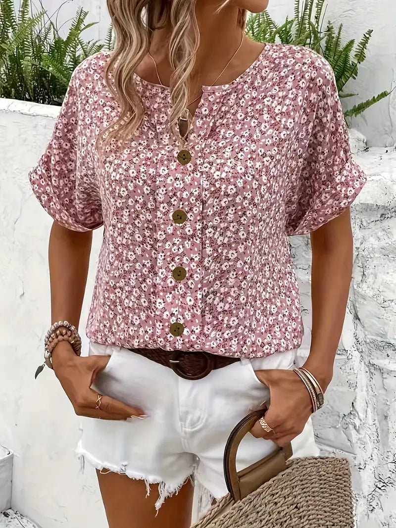 Jelena | Top floreale estivo chic