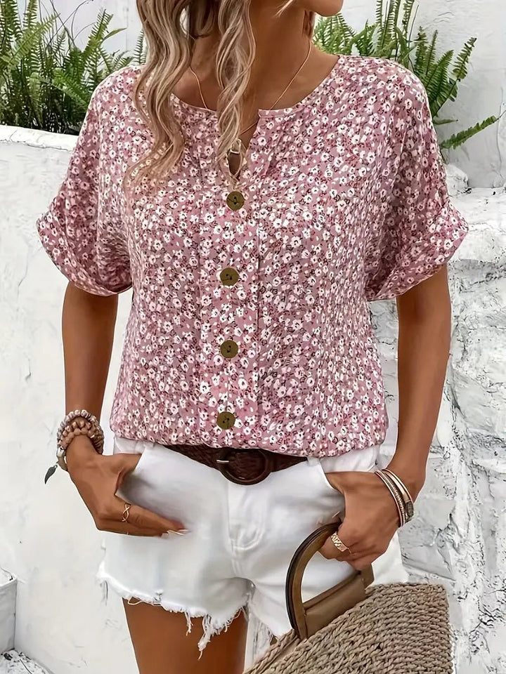 Jelena | Top floreale estivo chic