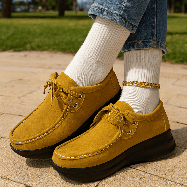 Tonja | Scarpe in Camoscio con Lacci