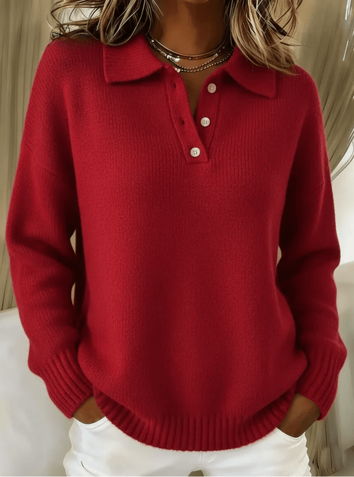 Olivia | Soft Polo Neck Sweater