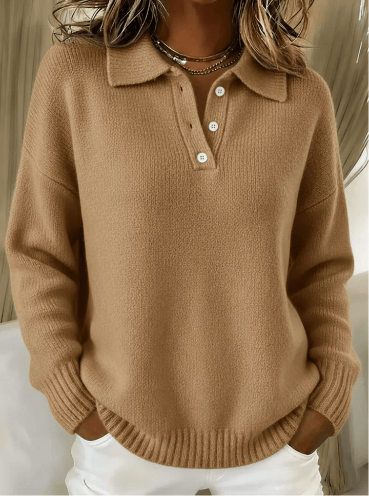 Olivia | Soft Polo Neck Sweater
