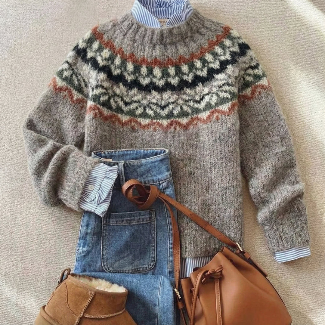 Eleanor™ | Vintage Nordic Soft Wool Sweater