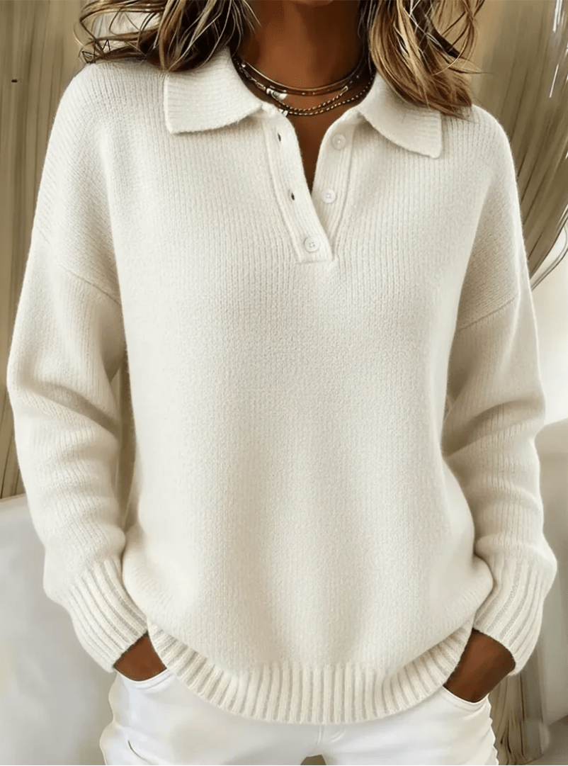 Olivia | Soft Polo Neck Sweater