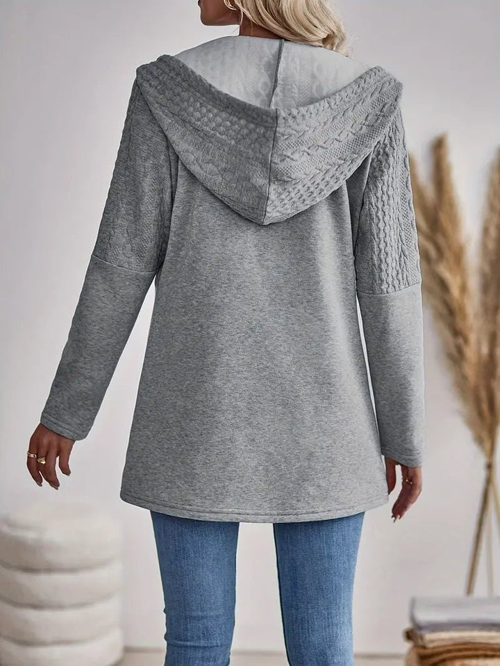 Vespara – Felpa da donna elegante con zip e cappuccio