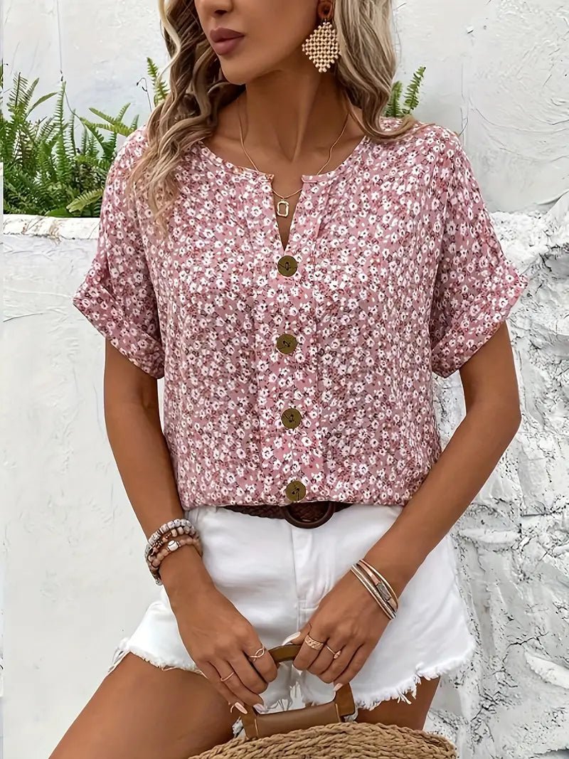 Jelena | Top floreale estivo chic