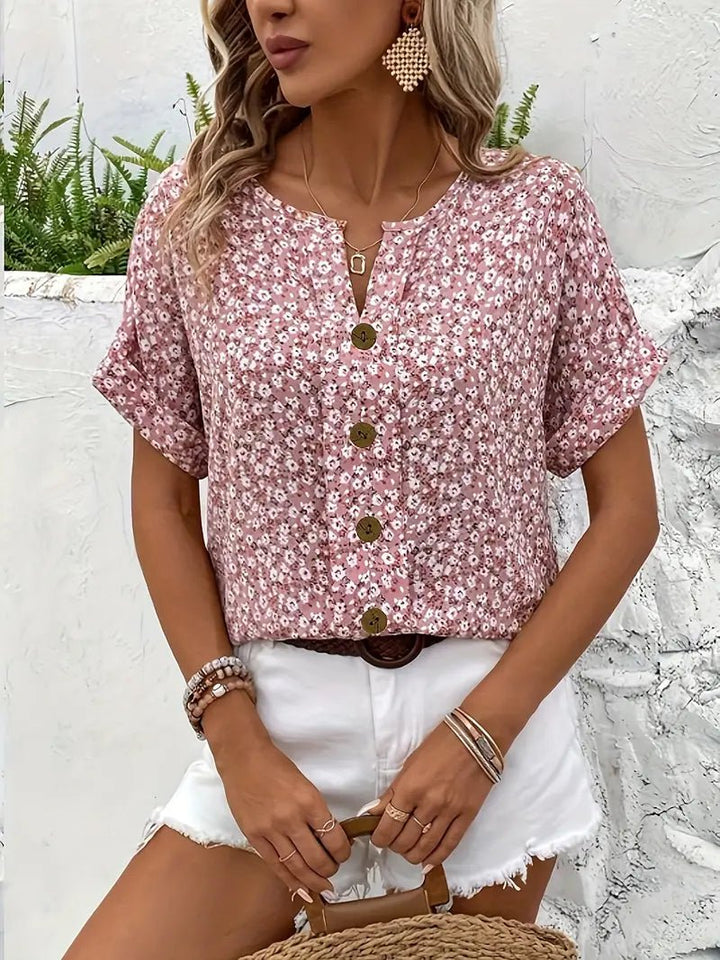 Jelena | Top floreale estivo chic