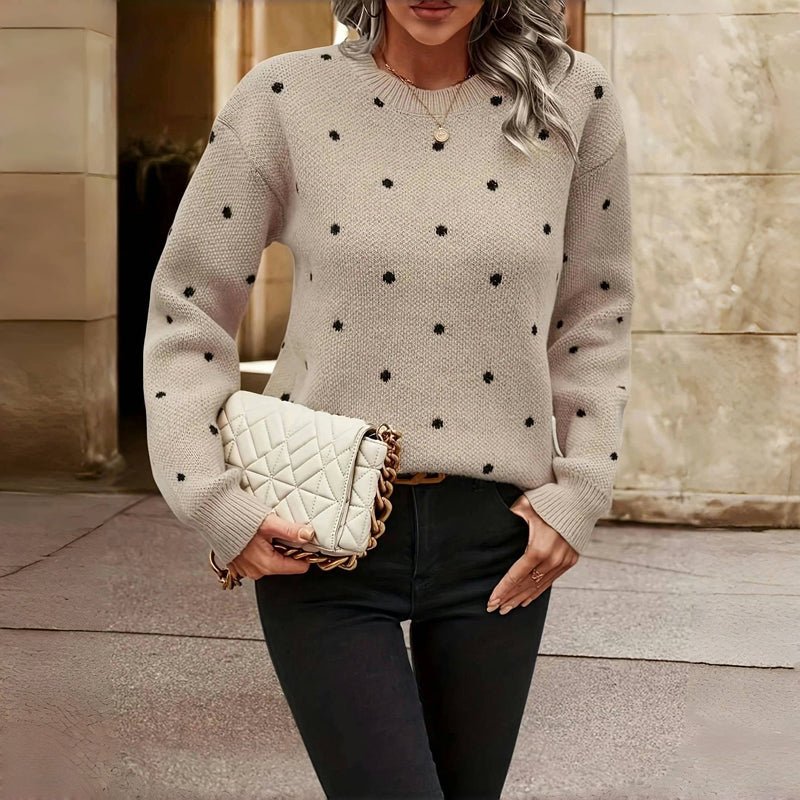 Clara | Maglia a maglie con piccoli pois