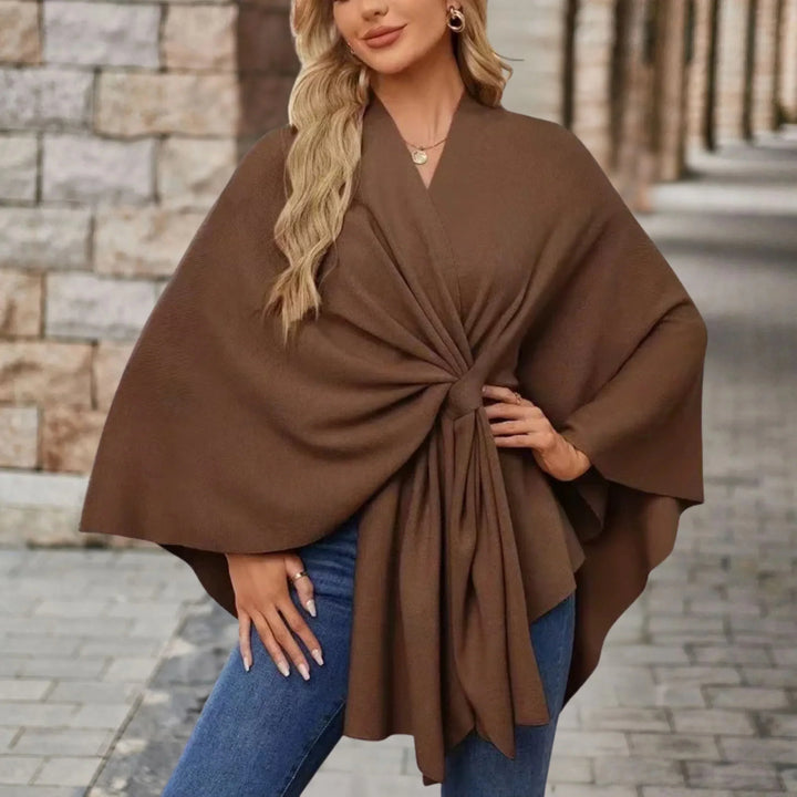 Yvette | Poncho Elegante con Drappeggio