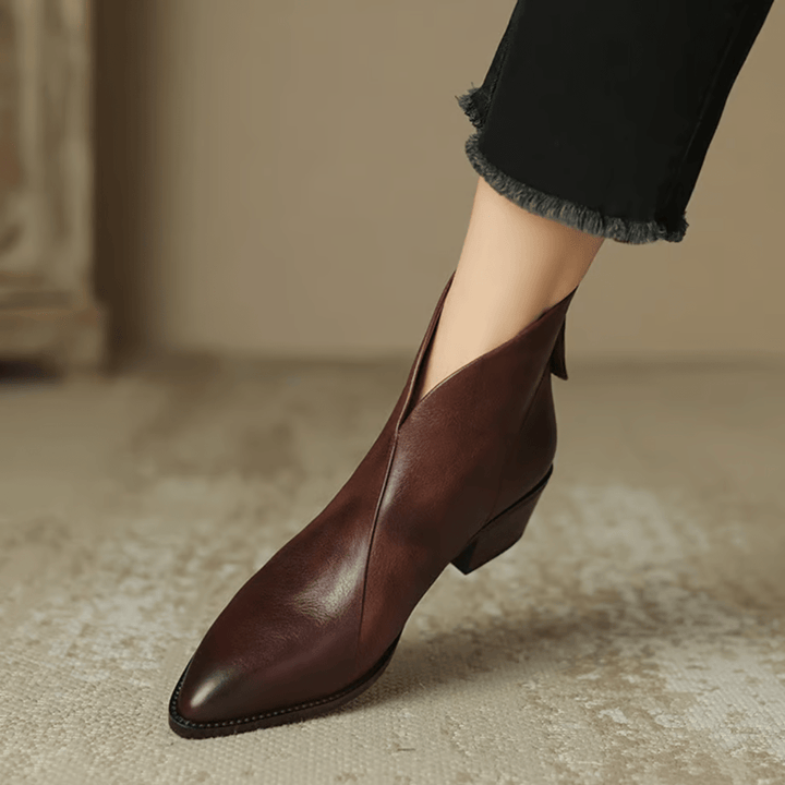 Camille | Stivaletti di Lusso con Tacco Basso