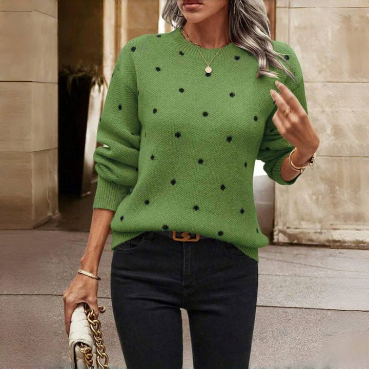 Clara | Maglia a maglie con piccoli pois