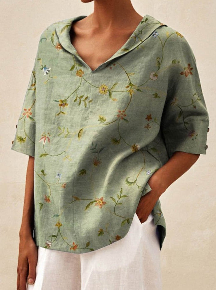 Andrea | Light floral summer top