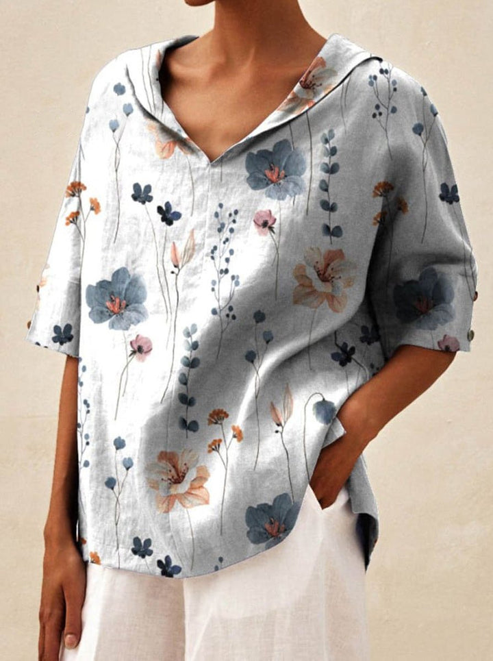 Andrea | Light floral summer top