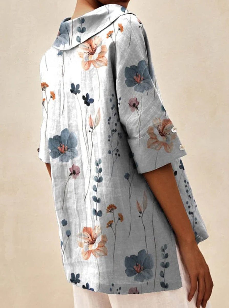 Andrea | Light floral summer top