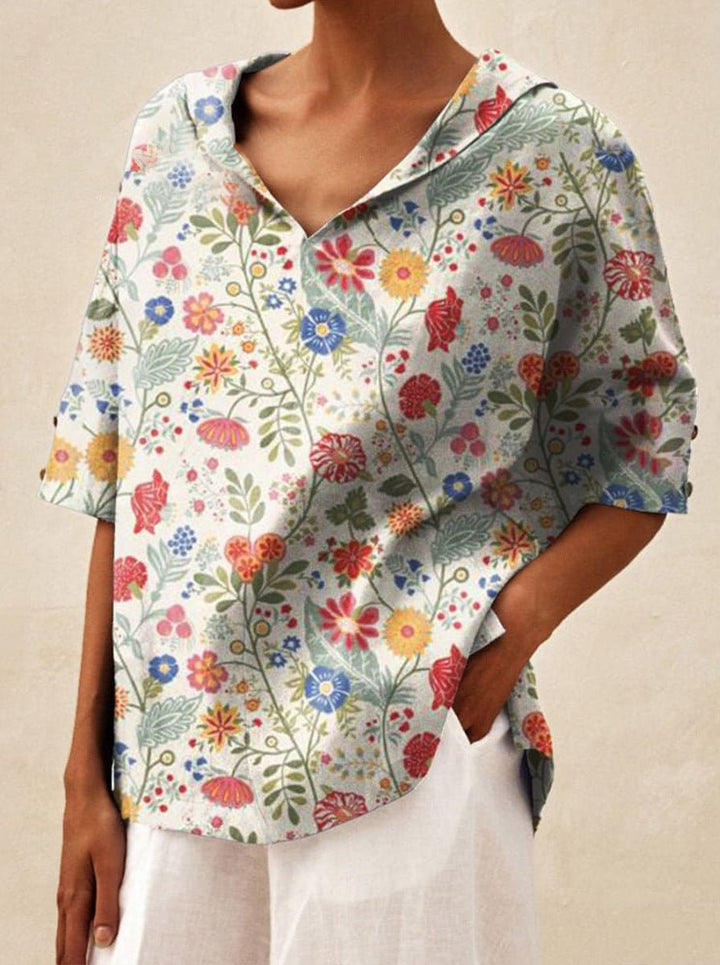 Andrea | Light floral summer top