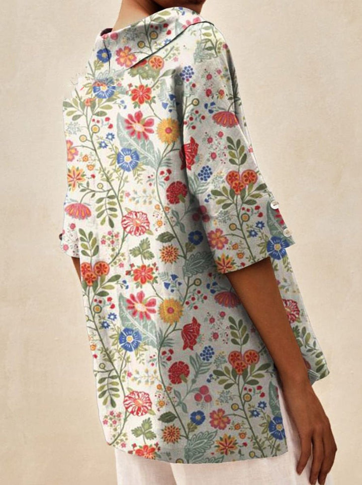 Andrea | Light floral summer top