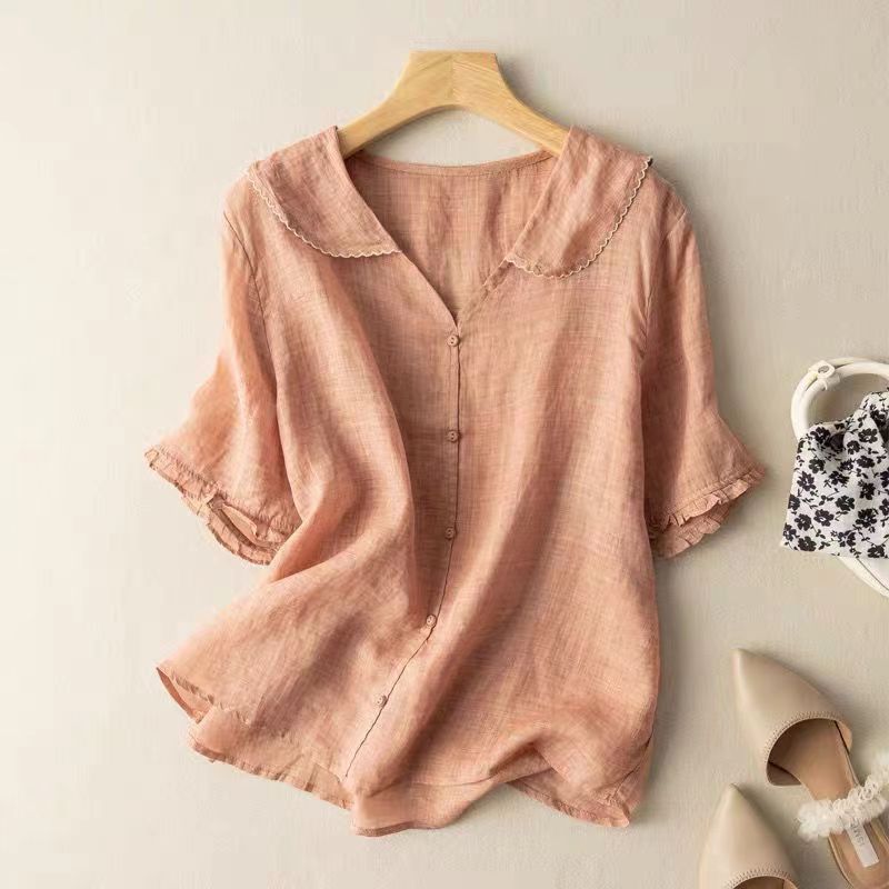 Adèle | Blouse aérée en lin