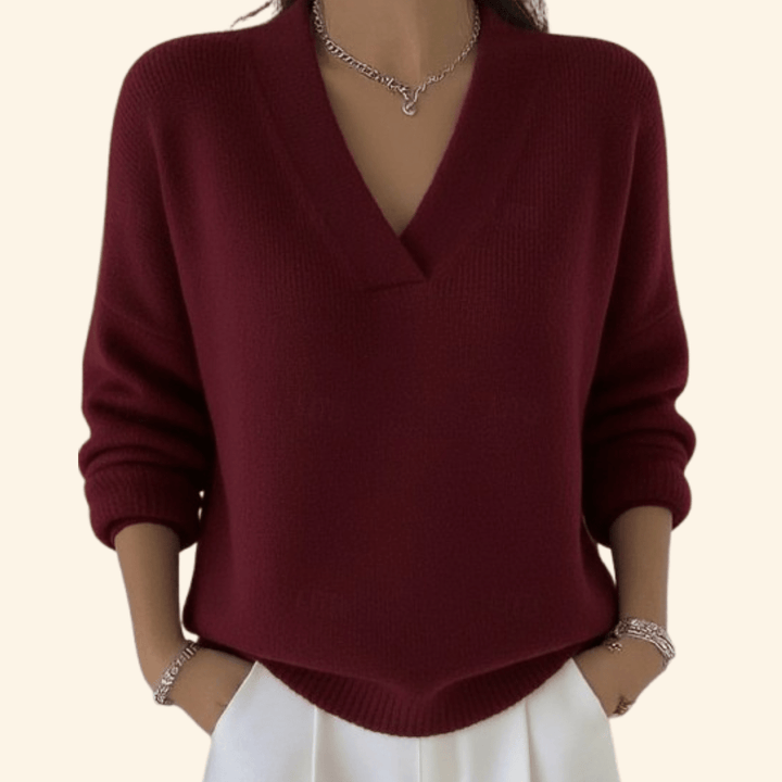 Noor | Maglia Morbida con Scollo a V