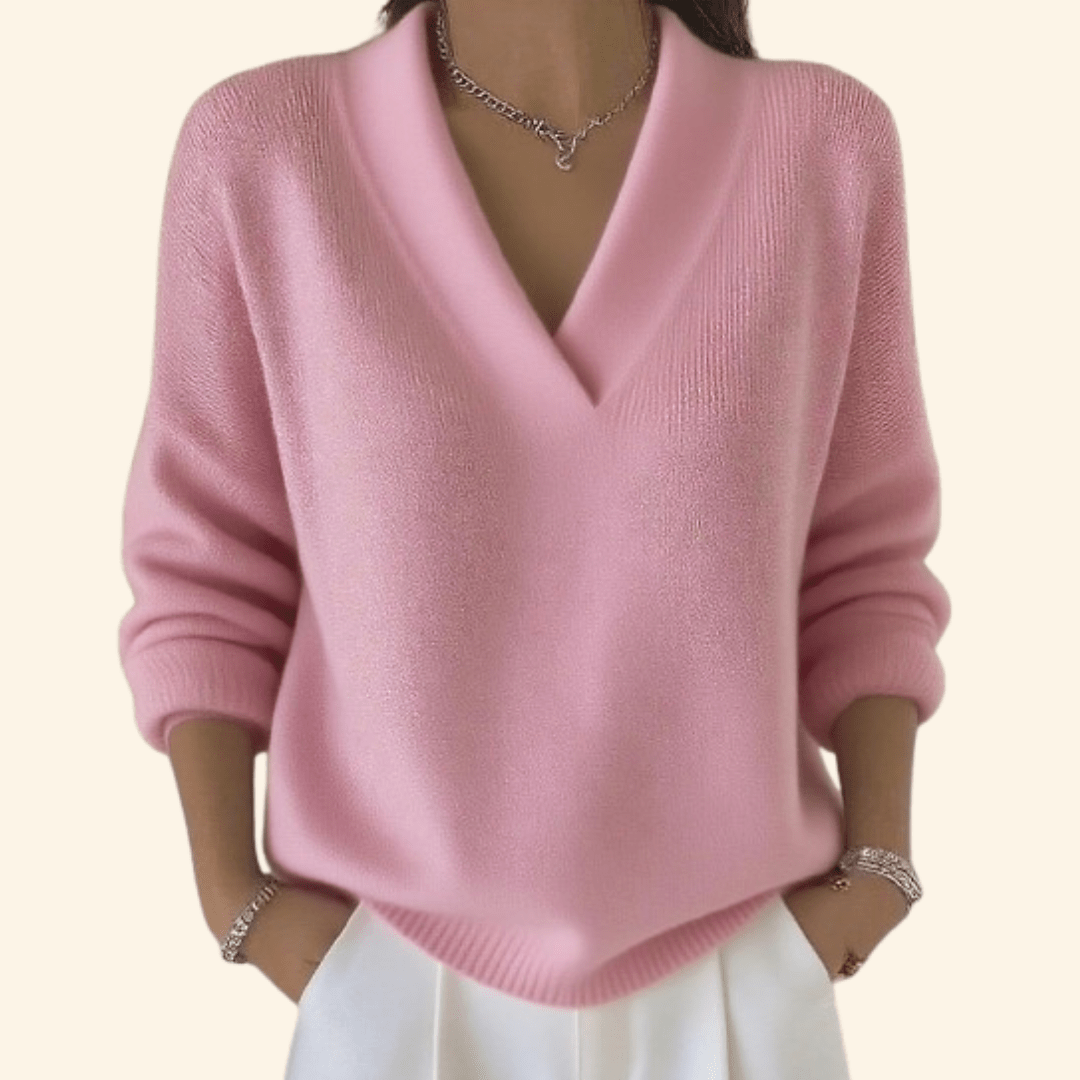 Noor | Maglia Morbida con Scollo a V