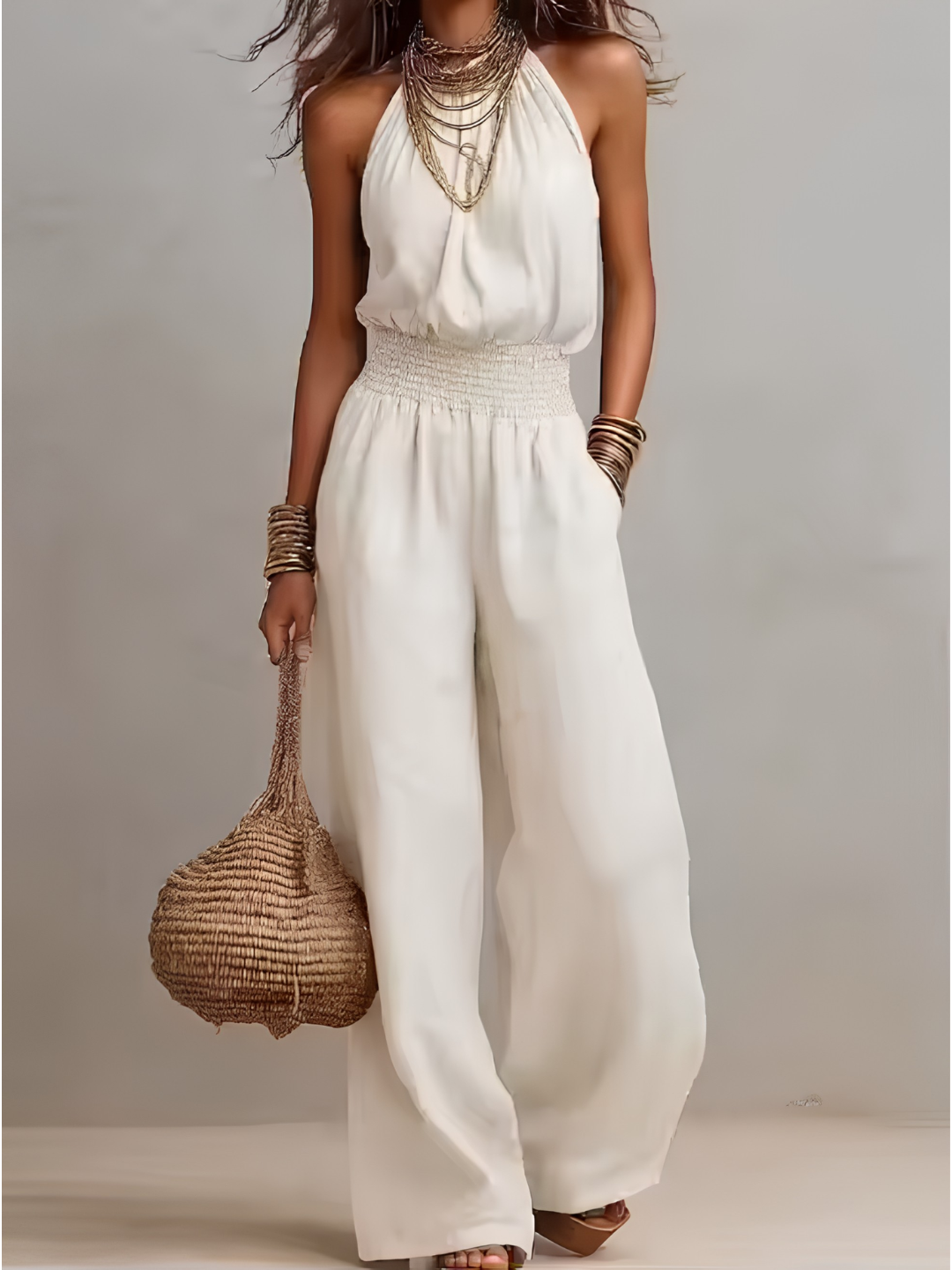 Valeria | Tuta Elegante con Scollo all'Americana
