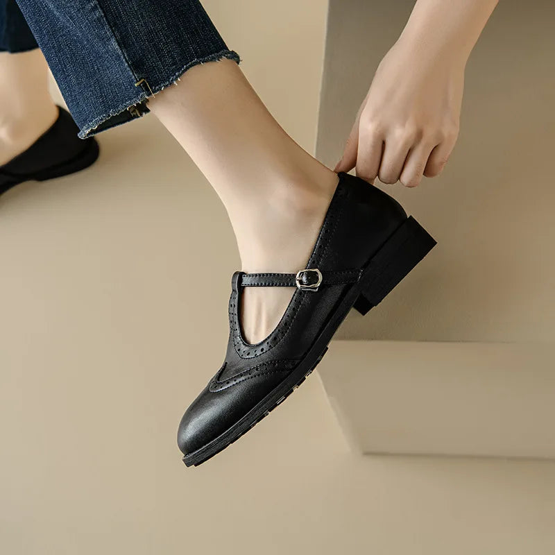 Sarah | Eleganti Mary Jane con cinturino a T