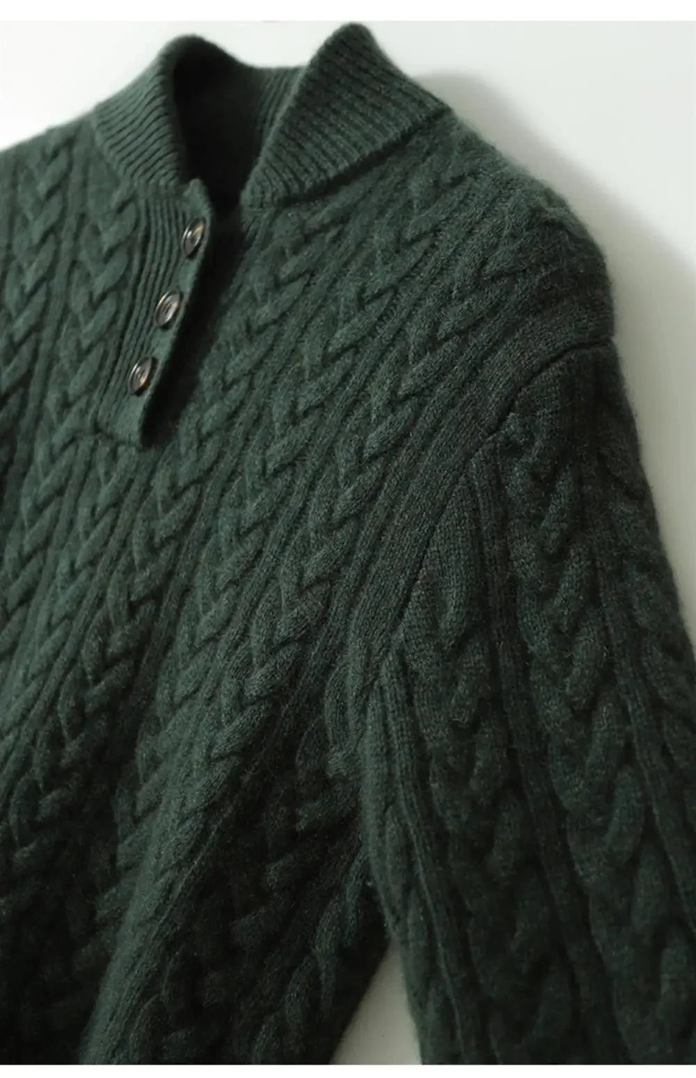 Carla | Cardigan Cable Knit con Bottoni