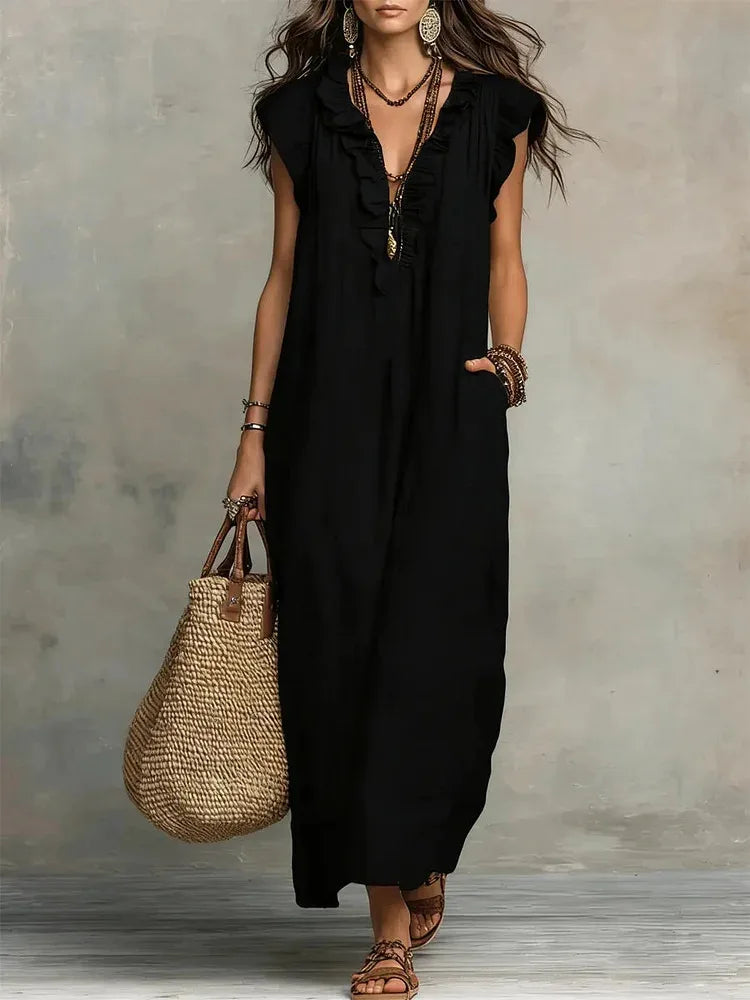 Eletta | Maxi Dress with Ruffles