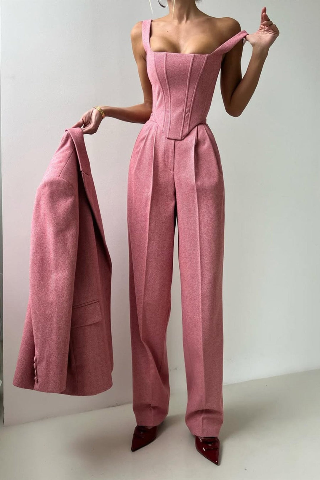 Dolce – Complete Three-Piece Suit with Double-Breasted Blazer