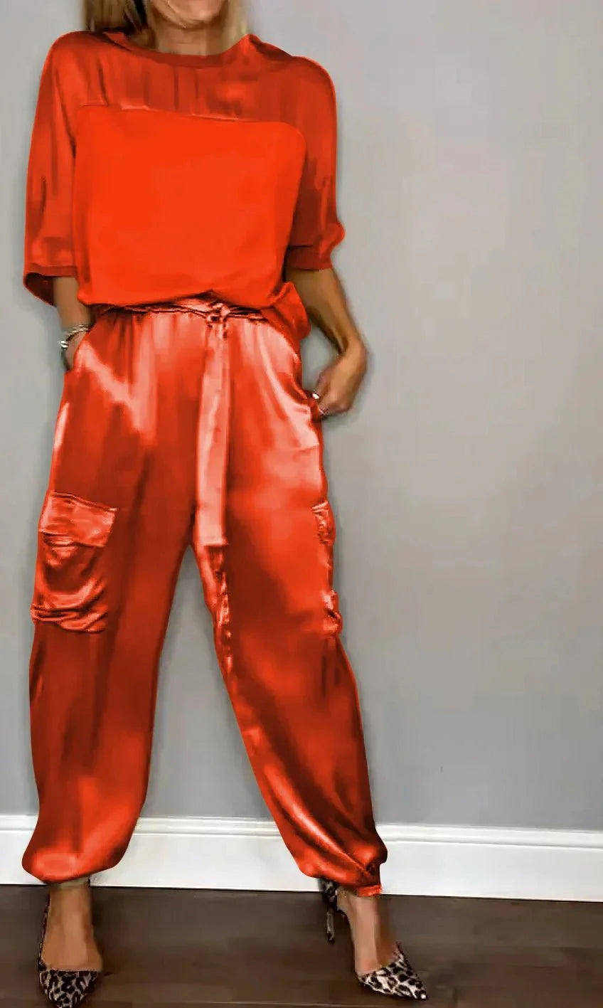 Evelina | casual satinato elegante