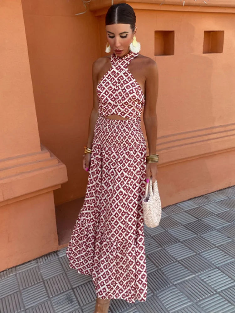 Mickay | Elegant midi dress with drapes and shoulder straps