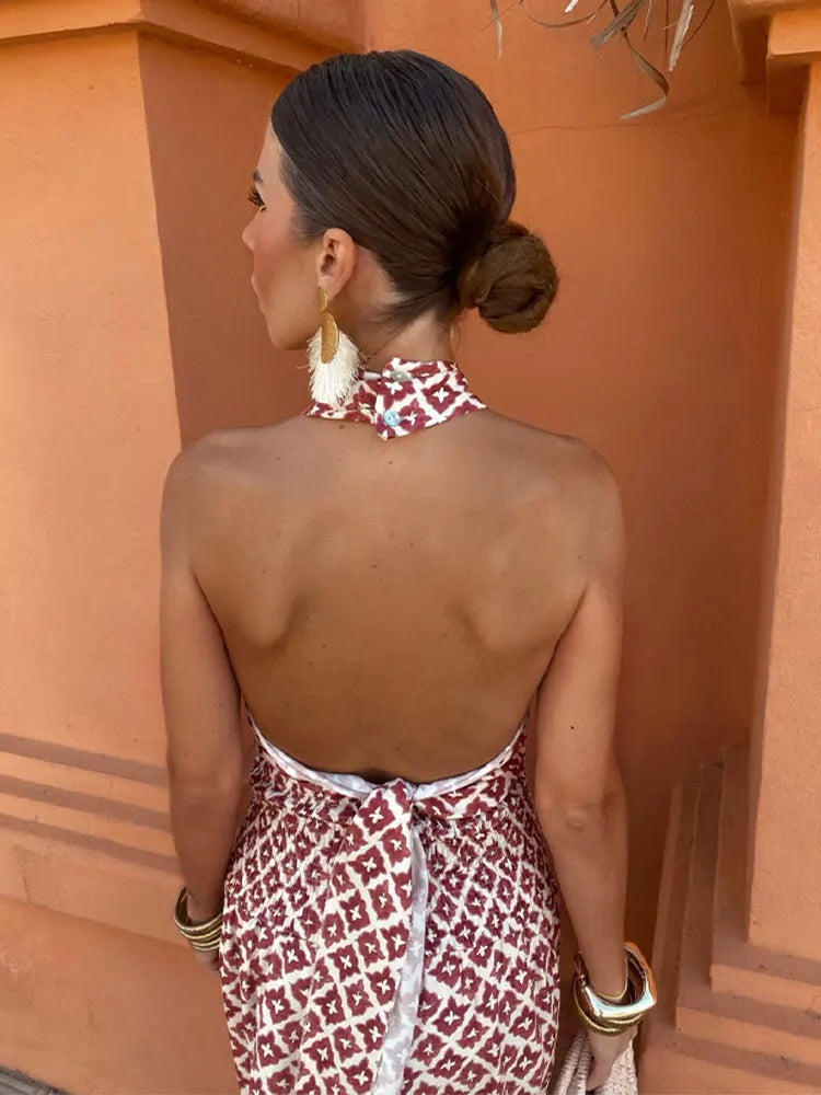 Mickay | Elegant midi dress with drapes and shoulder straps